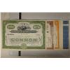 Image 1 : 4 VINTAGE STOCK CERTIFICATES: 1950 FOOD FAIR