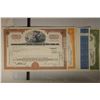 Image 2 : 4 VINTAGE STOCK CERTIFICATES: 1950 FOOD FAIR