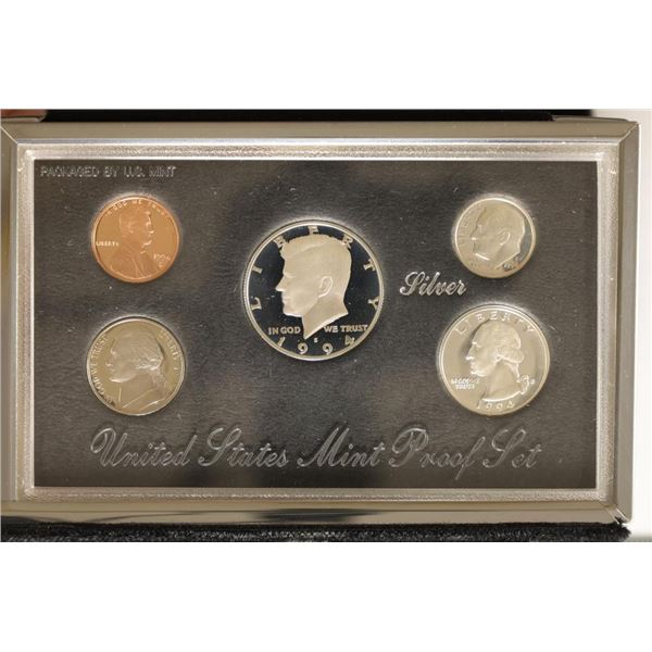 1994 US SILVER PREMIER PROOF SET (WITH BOX)