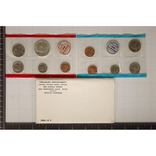 1968 US MINT SET (UNC) P/D/S (WITH ENVELOPE)