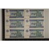 Image 1 : 6-1996 MYANMAR 1 KYAT CRISP UNC COLORIZED BILLS