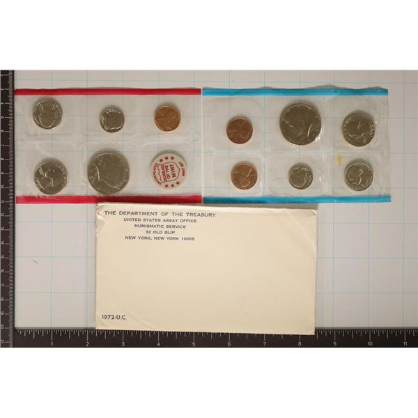 1972 US MINT SET (UNC) P/D/S (WITH ENVELOPE)