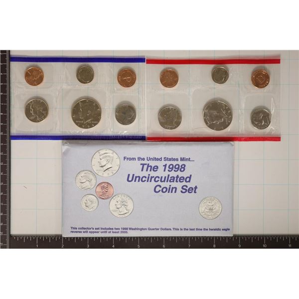 1998 US MINT SET (UNC) P/D (WITH ENVELOPE)