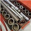 Image 2 : HEAVY DUTY SOCKET SETS, IN SNAP ON CASE, ASSORTED SOCKETS ARE SNAP ON AND OTHER BRANDS, MAC, ETC