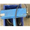 Image 2 : BLUE HYDRAULIC FLUID SYSTEM, AND TOTE WITH ASSORTED HYDRAULIC HOSES, TOTE INCLUDED