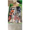 Image 1 : TRAY OF ASSORTED HAND TOOLS, SHOP ITEMS