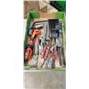 Image 1 : TRAY OF ASSORTED HAND TOOLS, SHOP ITEMS