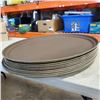 Image 2 : LOT OF 8 OVAL SERVING TRAYS 26 INCH LENGTH