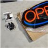 Image 2 : NEW LED OPEN SIGN WITH POWER SUPPLY, 24 INCH TALL 14 INCH WIDE