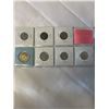 Image 2 : 7 SPECIAL VICTORY COINS - VICTORY (TOMBAC AND CHROME) - 25 CENT POPPY AND VICTORY