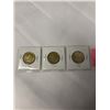 Image 2 : 3 CANADIAN SPECIAL $1 COINS 100TH ANNIVERSARY OF MONTREAL CANADIANS, GREY CUP, TORONTO MAPLE LEAFS