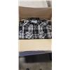 Image 1 : 6 NEW BOOTLEGGER PLAID SHORT SLEEVE BUTTON UP SHIRTS, SIZE MEDIUM, RETAIL $34 EACH