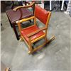 Image 2 : RETRO KIDS ROCKING CHAIR AND ANTIQUE ARMCHAIR