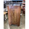 Image 1 : ANTIQUE SINGLE DOOR CORNER CABINET