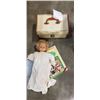 Image 2 : ANTIQUE DOLL PRAM W/ DOLLS AND CASE W/ CLOTHES