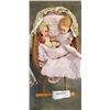 Image 3 : ANTIQUE DOLL PRAM W/ DOLLS AND CASE W/ CLOTHES