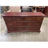 Image 1 : CHERRY FINISH 6 DRAWER DRESSER