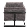 Image 3 : BRAND NEW MOES HOME COLLECTION LUXLEY CLUB CHAIR IN ROLLING GREY VELVET - RETAIL $2199