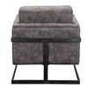 Image 3 : BRAND NEW MOES HOME COLLECTION LUXLEY CLUB CHAIR IN ROLLING GREY VELVET - RETAIL $2199