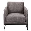 Image 1 : BRAND NEW MOES HOME COLLECTION LUXLEY CLUB CHAIR IN ROLLING GREY VELVET - RETAIL $2199