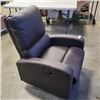 Image 1 : BROWN LEATHER ROCKER RECLINER