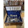 Image 1 : CUTLERY CANTEEN WITH BIRKS PLATE CUTLERY SET, HALLMARKED "J"