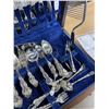 Image 3 : CUTLERY CANTEEN WITH BIRKS PLATE CUTLERY SET, HALLMARKED "J"