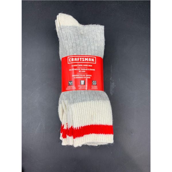 Craftsman Classic Wool Socks 3pk (Size 10-13)