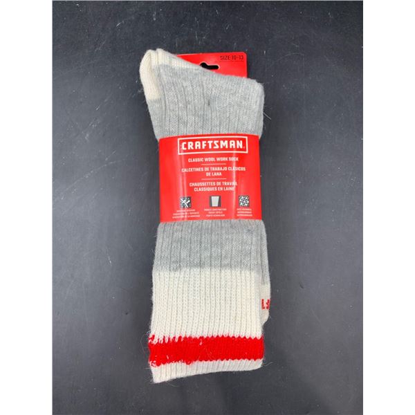 Craftsman Classic Wool Socks 3pk (size 10-13)