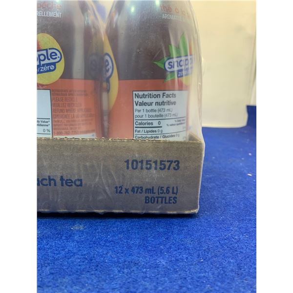 Snapple Zero-Peach (12 x 473ml)