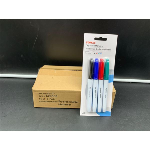 Lot of Staples Dry Erase Markers (6 x 4)