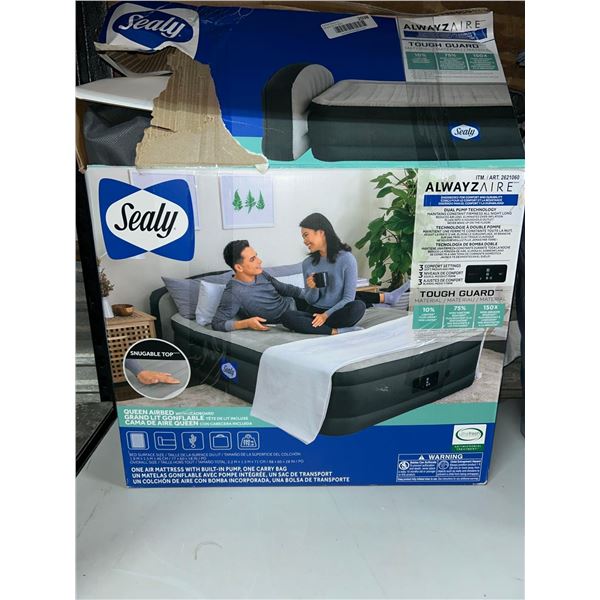 Sealy Queen air bed with headboard