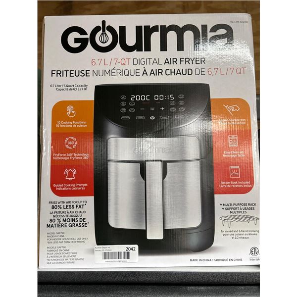 Gourmia 6.7L Digital Air Fryer