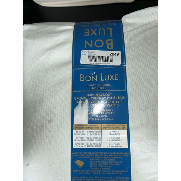 Bon Luxe Luxury Redefined 100% Blackout Grommet Window Panel Pair