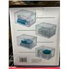 Image 3 : 4 pack Stackable shoe box & Organizer