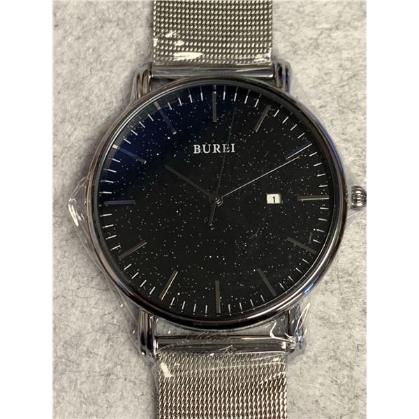 Burei Mens Date Faced Wrist watch with manual & acessories