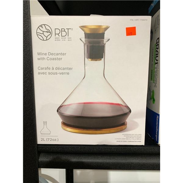 RBT Wine Decanter with Coaster