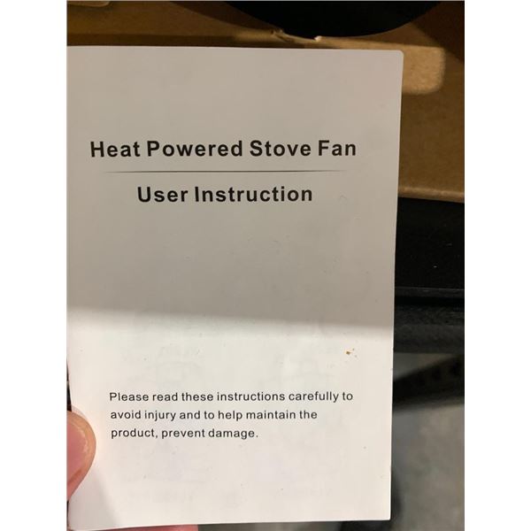 Heat Powered Stove Fan