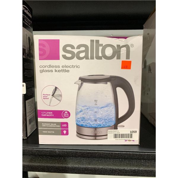 Salton Cordless Electric Glass Kettle