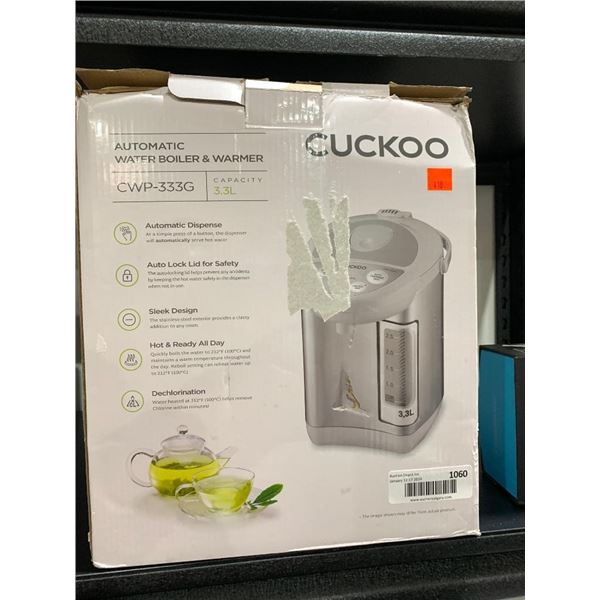 Cuckoo Automatic Water Boiler and Warmer