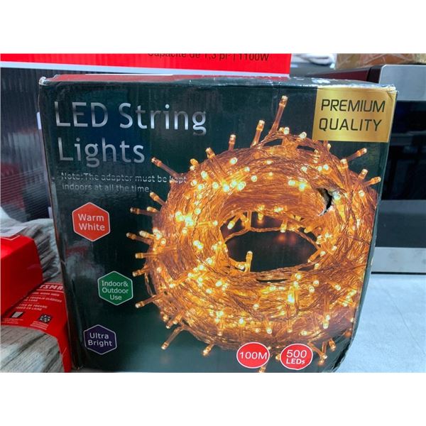 LED string lights, 100 meters long