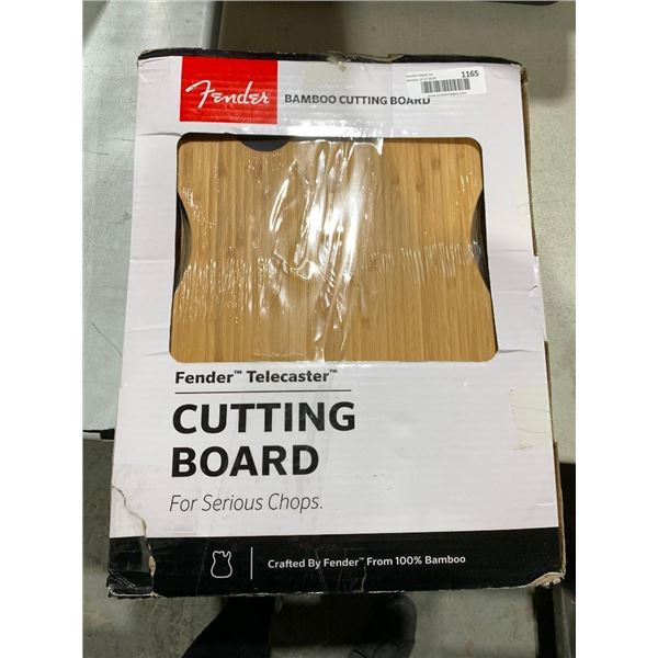 Fender bamboo cutting board