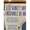 Image 2 : LED vanity mirror set, one vanity mirror and one travel mirror