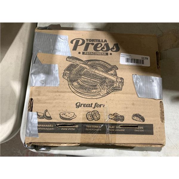 Pataconera tortilla press