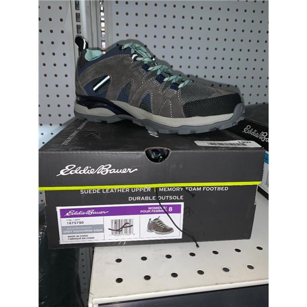 Eddie bauer womens grey aqua boots size 8