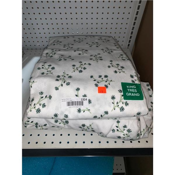 King size sheet set