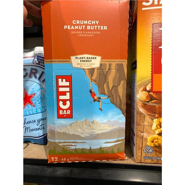 Crunchy peanut butter cliff bars 12 x 68g