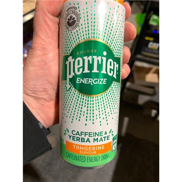 Perrier energize caffeine & yerba mate 24 x 330ml
