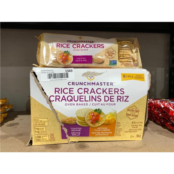 Crunchmaster rice crackers 594g