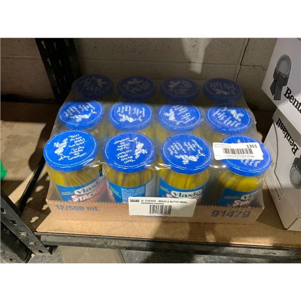 Vlasic stackers bread & butter pickles 12 x 500ml